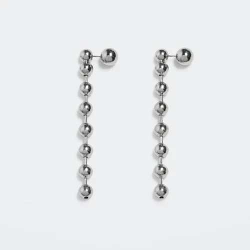 Faceted crystal hoop earrings