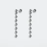 Faceted crystal hoop earrings